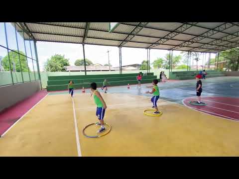 Jogos de marca - corrida com revezamento .