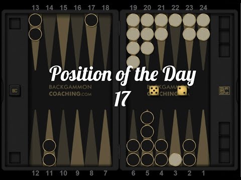 Backgammon Position of the Day: 17 - Gammon Save approach