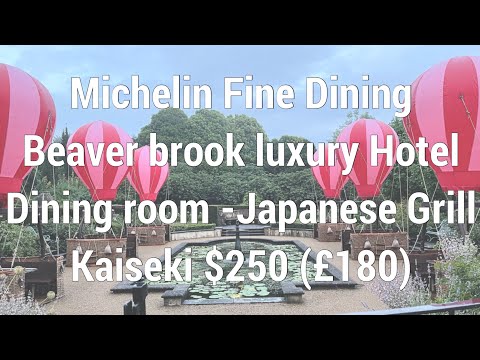 Fine Dining at Michelin - The Dining Room Japanese Grill UK Kaiseki Menu $250 (£178)