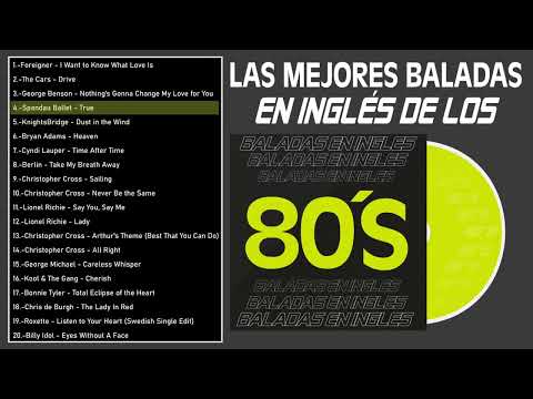 Las Mejores Baladas en Ingles de los 80 Mix ♪ღ♫ Romanticas Viejitas en Ingles 80's