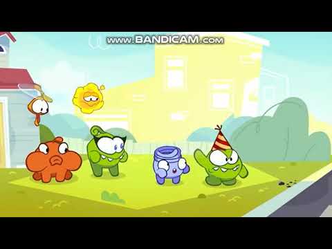 om nom crying with birthday cake gone