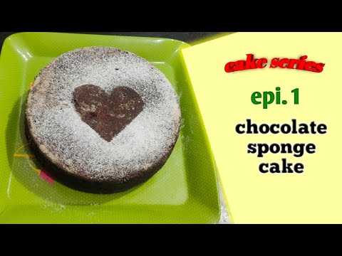 Cake Series Episode 1 | Eggless Chocolate Sponge Cake Recipe | Soft & Moist Cake Without Egg
