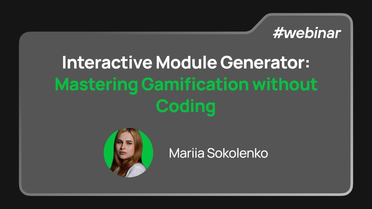 Interactive module generator: Mastering gamification in minutes without coding!