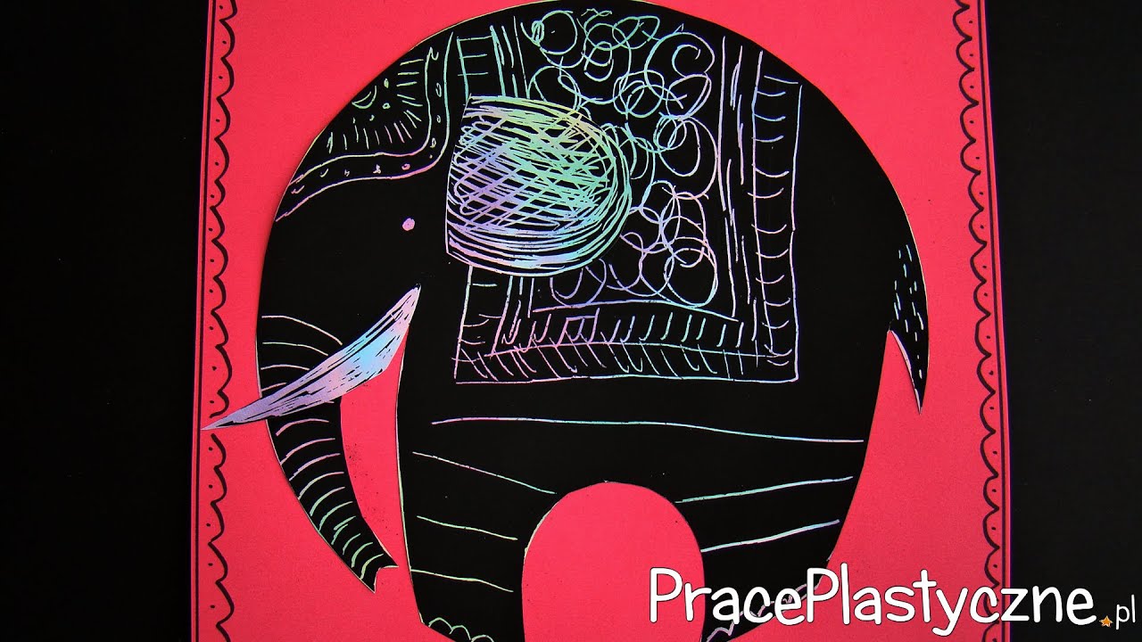 Jak zrobić słonia? – wydrapywanka