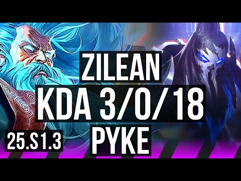 ZILEAN & Ashe vs PYKE & Kai'Sa (SUP) | 3/0/18 | KR Diamond | 25.S1.3