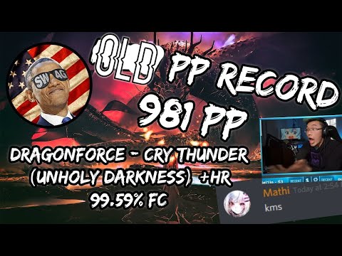 OLD PP RECORD | idke (#1) | DragonForce - Cry Thunder FC | BeasttrollMC's + Chat's Reaction