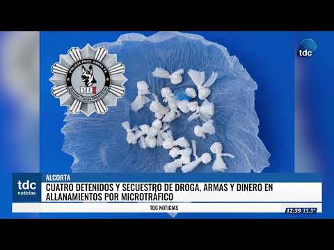 ALCORTA | CUATRO DETENIDOS Y SECUESTRO DE DROGA, ARMAS Y DINERO EN ALLANAMIENTOS POR MICROTRÁFICO