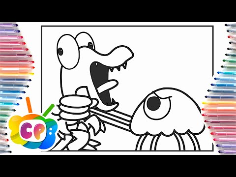 Stinger Flynn vs Orange Rainbow friends coloring /Garten of Banban /Elektronomia & JJD - Free [NCS]