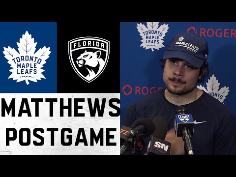 Auston Matthews Post Game ' Toronto Maple Leafs vs Florida Panthers ' April 23, 2022