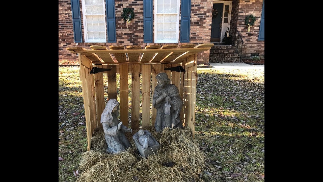 DIY - Stable for Outdoor Nativity Scene (Design Inspired by Church Supply Warehouse)