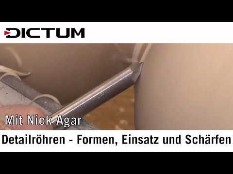 Detailröhren Formen, Einsatz und Schärfen - Drechsel-Tutorial mit Nick Agar