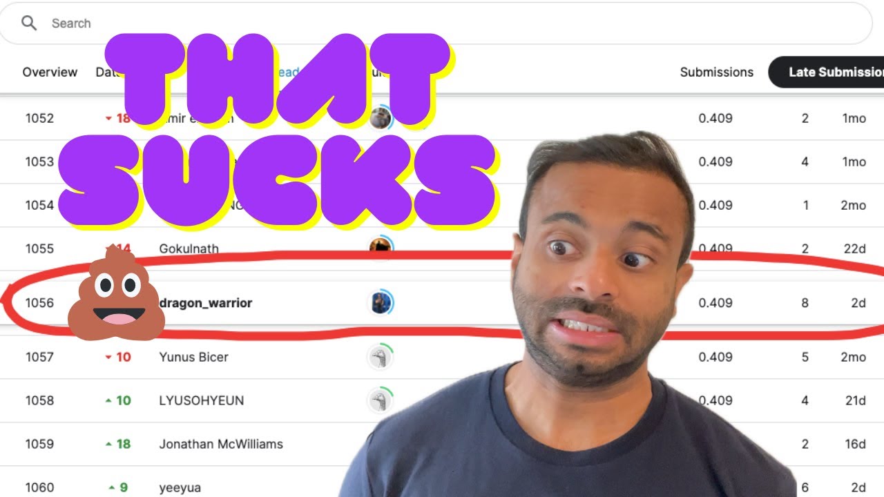 💩💩 I Bombed an AI Competition (ASL Recognition Challenge on @kaggle ) 🚨 GitHub in Description