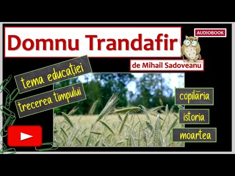 O operă, 5 teme, 6 valori morale/ culturale - "Domnu Trandafir", de Mihail Sadoveanu (text integral)