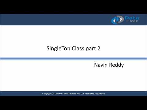 Singleton Class In Java Part 2