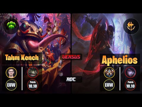 Mikyx TAHM KENCH (ADC) [Guardian] VS APHELIOS - Challenger EUW Patch 10.10