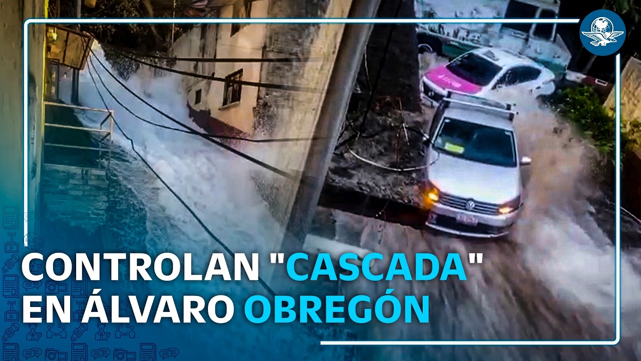 Megafuga de agua en CDMX: controlan emergencia en Álvaro Obregón