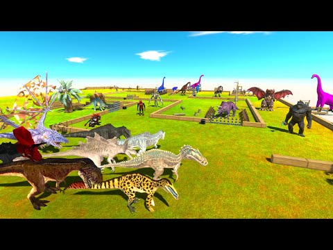 PREHISTORIC DINOSAURS SAVE HERBIVORE DINOSAURS in PARKOUR ROAD - ARBS