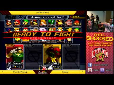 SS15 - ThumbsWayUp (Captain Falcon) vs ESAM (Samus) SSBM Losers Semis