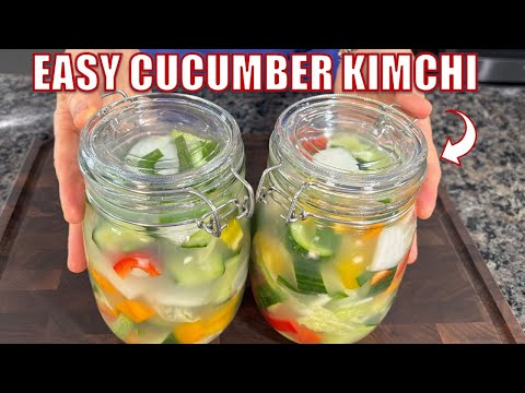 Non-Spicy Korean Cucumber Kimchi Anyone Can Make!