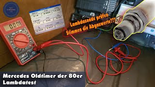 Sprawdzanie sondy lambda - KE-Jetronic Mercedes R107, W126, W124