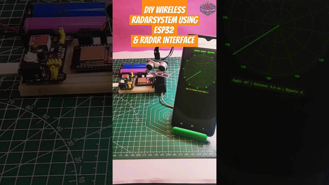 ESP32 Radar Scanner | Wireless HC-SR04 with Mobile Control!#ESP32#HC_SR04#RadarProject#WirelessRadar