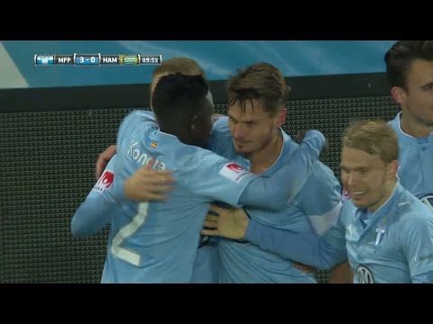 Rosenberg tvåmålsskytt på kort tid i säsongens sista match - sätter 3-0 mot Hammarby - TV4 Sport