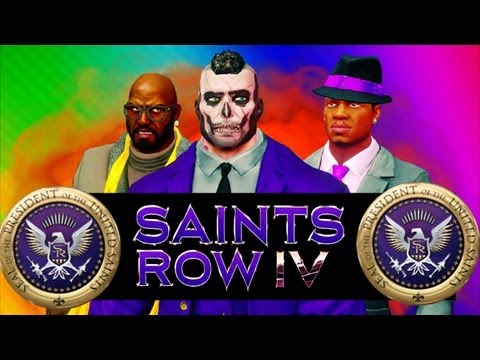 Saints Row 4 FUN - Learning to Play, Super Powers, Merica Gun, Naked Drunk (SR4 Funny Moments)