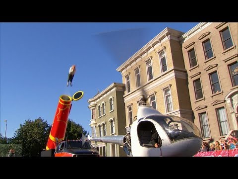 America's Got Talent  Bello Nock Flies Over a Helicopter Performance
