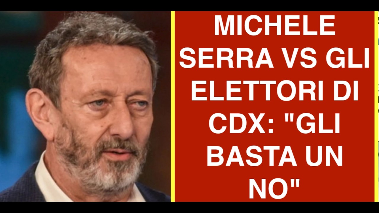 MICHELE SERRA VS GLI ELETTORI DI CDX: "GLI BASTA UN NO"