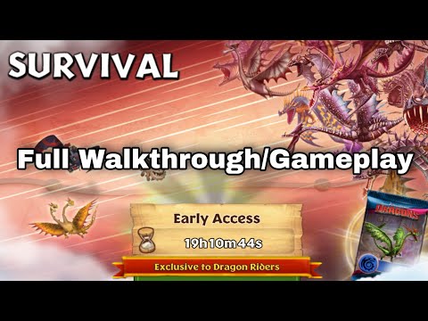 New SURVIVAL GAUNTLET Full Walkthrough/Gameplay - Dragons:Rise of Berk