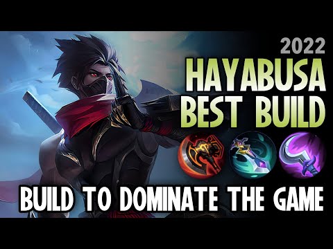 16 KILLS + MANIAC!! HAYABUSA BEST BUILD FOR 2022!! | TOP 1 GLOBAL HAYABUSA BUILD - MLBB