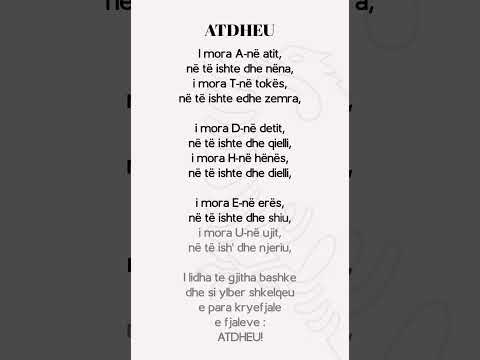 Atdheu - Vjersha per 28 - 29 Nentorin #vjershaperfemije
