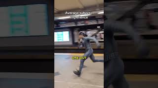 Average day on the NYC Subway #spiderman #shorts