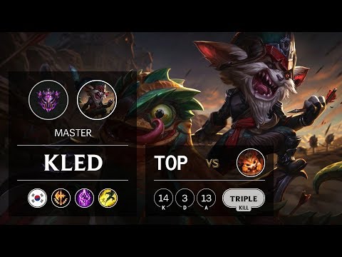 Kled Top vs Gnar - KR Master Patch 9.14