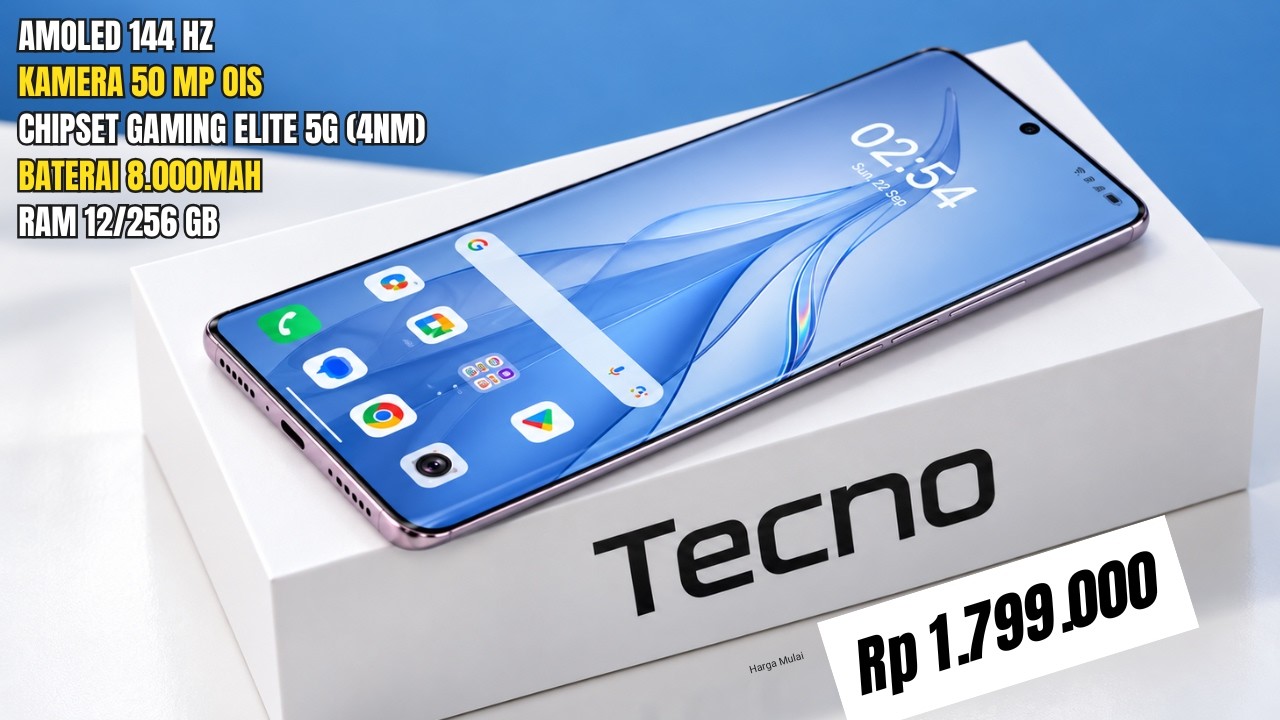 INI BARU WORTH IT‼️8000mAh, RAM 12/256 GB - HP TECNO TERBARU DAN TERBAIK 2026