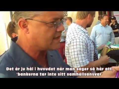 Partiet De Fria besöker Kontantupproret (Del 3 av 3) Almedalsveckan 1/7-2015