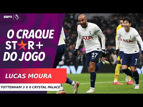 LUCAS MOURA DECISIVO! BRASILEIRO RESOLVE PELO TOTTENHAM E É O CRAQUE STAR+ DO JOGO