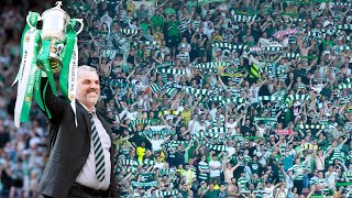 Ange Postecoglou Salutes Celtic fans as they sing You&#39;ll Never Walk Alone | Scottish Cup Final