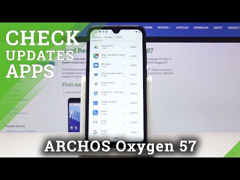 How to Check Ap Updates in ARCHOS Oxygen 57 - Update Apps