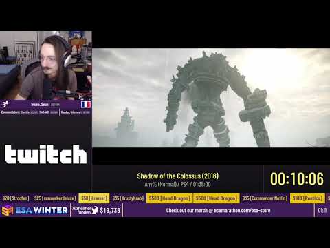 Shadow of the Colossus (2018) [Any% (Normal)] by Incep_Sean - #ESAWinter21