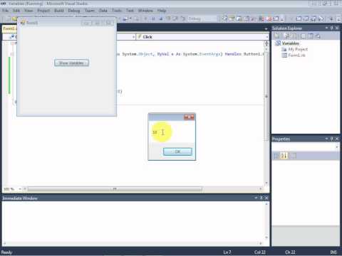 Vb Net Tutorial 04 Using Simple Variables In Visual Basic