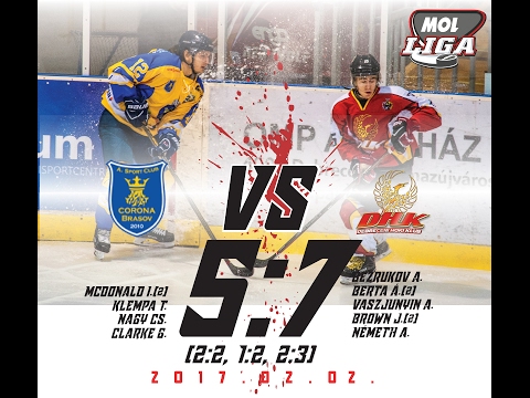 MOL211 ASC Corona Brasov - Debreceni HK   5:7 (2:2, 1:2, 2:3) 2017.02.02