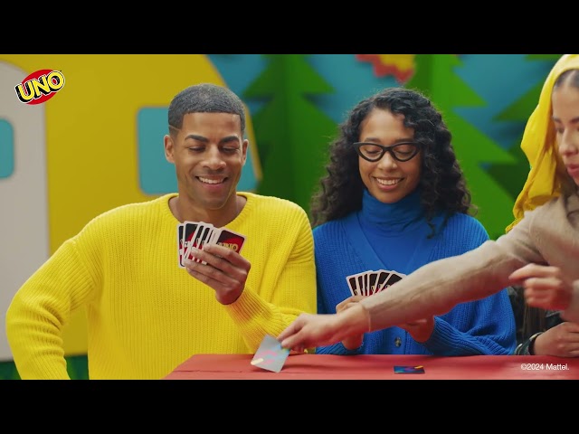 Vídeo relacionado con Mattel Games Juego de Cartas UNO Party! Juego de Cartas Familiar para Grupos Grandes, niños, niñas y Adultos, HMY49