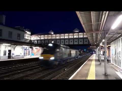 68018 & 68016 @ Eastleigh 18/01/2023 - 6Z62 Crewe Coal Sidings - Winfrith Sidings