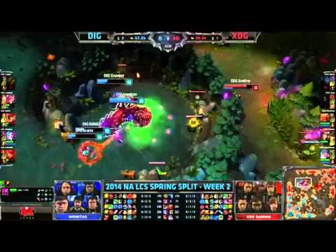 Team Dignitas vs XDG | DIG vs XDG | Season 4 NA LCS Spring Split W2D1 [HQ]
