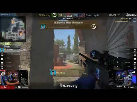 coldzera 1v2 clutch to force second OT! Inferno Liquid vs SK ESL One New York 2017
