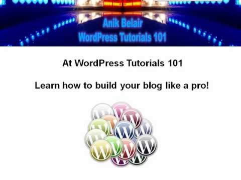 WordPress Tutorials 101