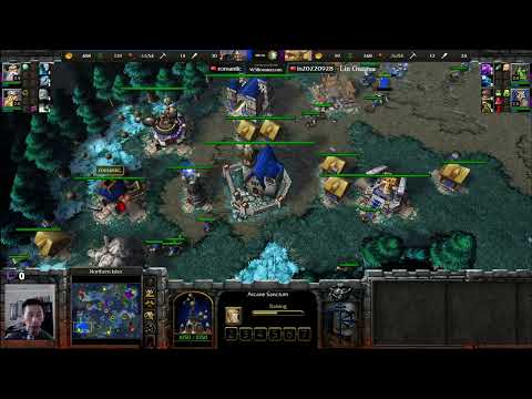 Romantic (HU) vs Lin Guagua (Orc) - WarCraft 3 - Recommended - WC3411