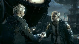 Batman: Arkham Knight - Everyone meets Gordon at the Batsignal (Char swap + mesh swap mod)