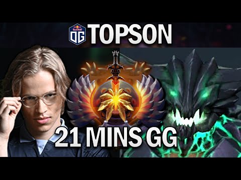 OG.TOPSON OUTWORLD DEVOURER - 21 MINS GG - DOTA 2 7.28 GAMEPLAY